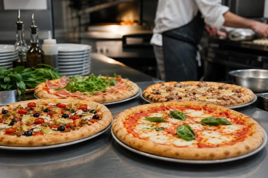 Bases para pizza en hoteleria